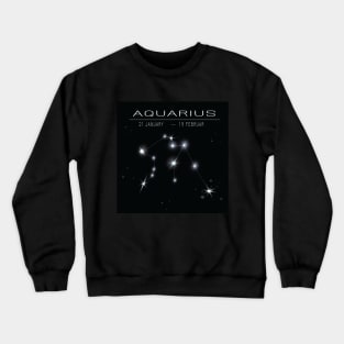 Aquarius Zodiac sign- astronomical sign - Horoscope Crewneck Sweatshirt